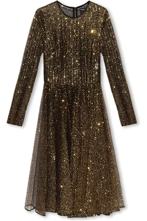 Dolce & Gabbana Femme, Robes, Jaune, Taille: 38 FR Robe à sequins