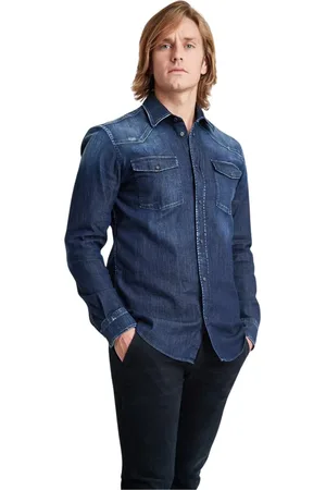 Dondup Homme, Chemises, Bleu, Taille: S Chemise en denim