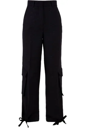 Beatrice B Femme, Pantalons, Bleu, Taille: 40 FR Pantalon Bleu avec Motif Native