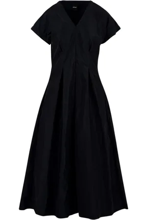 Aspesi Femme, Robes, Bleu, Taille: 36 FR Robe bleue à col en V avec fermeture éclair latérale