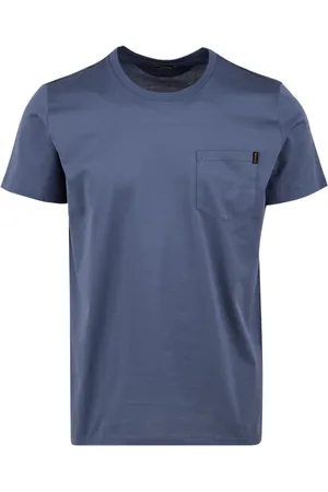 MOORER Homme, Tops, Bleu, Taille: M T-shirts et Polos Bleus