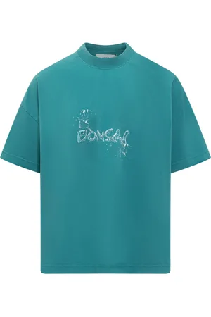 BONSAI Homme, Tops, Bleu, Taille: S T-Shirt Oversize avec Imprimé