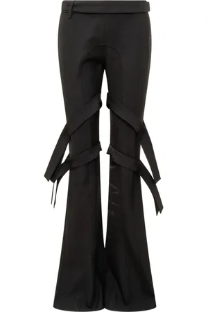 AMBUSH Femme, Pantalons, Noir, Taille: 38 FR Pantalon Taille Double