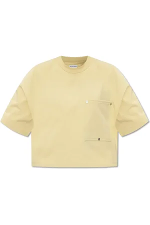 Bottega Veneta Femme, Tops, Jaune, Taille: 36 FR T-shirt en coton
