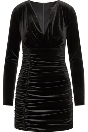 ACTUALEE Femme, Robes, Noir, Taille: 42 FR Robe Col en V