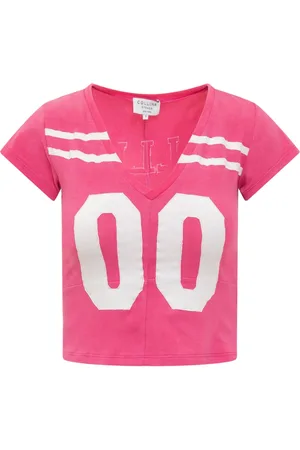Collina Strada Femme, Tops, Rose, Taille: 38 FR T-shirt col en V avec logo