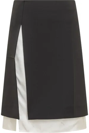 Peter Do Femme, Jupes, Noir, Taille: 36 FR Jupe Crayon à Fente Latérale