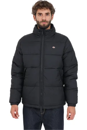 Dickies Homme, Vestes, Noir, Taille: S Doudoune hydrofuge avec col ajustable et fermeture éclair