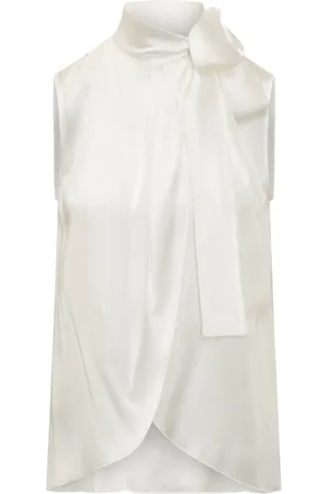 Alberta Ferretti Femme, Blouses et Chemises, Blanc, Taille: 42 FR Chemises Élégantes