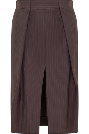 Victoria Beckham Femme, Jupes, Noir, Taille: 40 FR Jupe Midi Sur Mesure