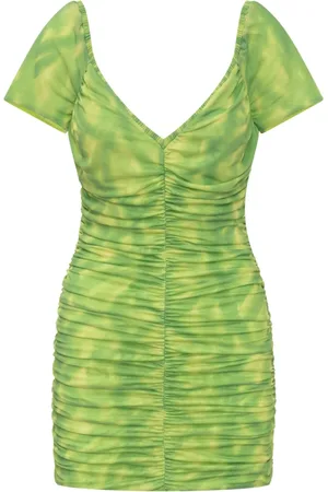 ROTATE Femme, Robes, Vert, Taille: 36 FR Mini Robe à Volants