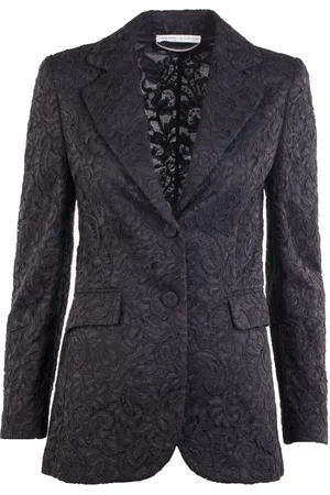ERMANNO SCERVINO Femme, Vestes, Noir, Taille: 36 FR Blazer en dentelle noire