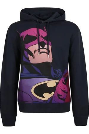Lanvin Homme, Sweatshirts et sweats à capuche, Bleu, Taille: M Sweat à capuche imprimé