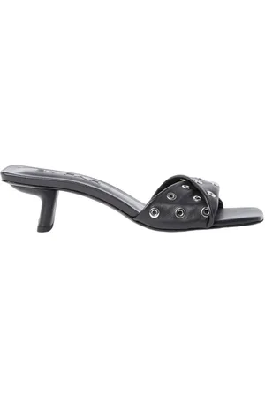 By Far Femme, Chaussures, Noir, Taille: 37 EU Sabots à Talons Hauts Rocco