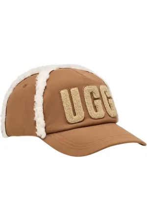UGG Femme, Accessoires, Brun, Taille: ONE Size Casquette Baseball en polaire liée