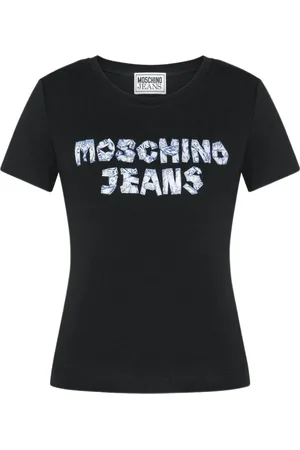 Moschino Femme, Tops, Noir, Taille: 42 FR T-shirt classique