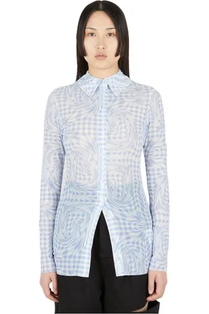 P.A.M Femme, Blouses et Chemises, Bleu, Taille: 40 FR Chemises