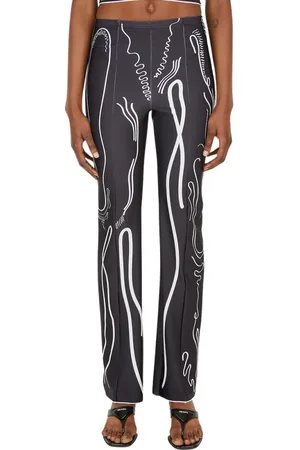 DI PETSA Femme, Pantalons, Noir, Taille: 36 FR Pantalons
