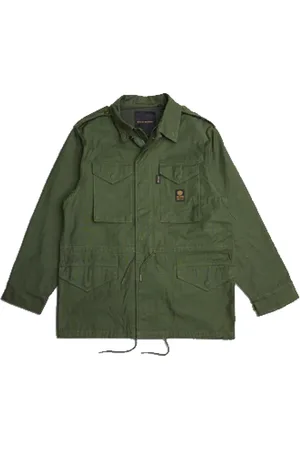 Deus Ex Machina Homme, Vestes, Vert, Taille: L Veste M-65 Cordura - Olive