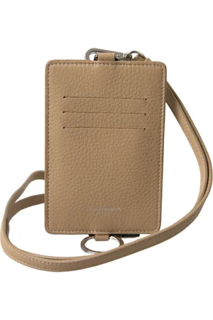 Dolce & Gabbana Homme, Accessoires, , Taille: ONE Size Porte-Cartes en Cuir avec Logo pour Homme