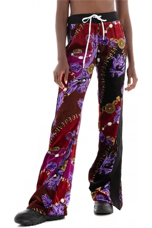 VERSACE Femme, Pantalons, Multicolore, Taille: 38 FR Pantalons et Leggings Stylish