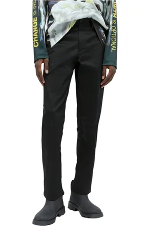Burberry Homme, Pantalons, Noir, Taille: S Pantalon Cargo en Coton Brodé