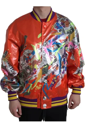 Dolce & Gabbana Homme, Vestes, , Taille: S Veste Bomber en Polyester à Boutons