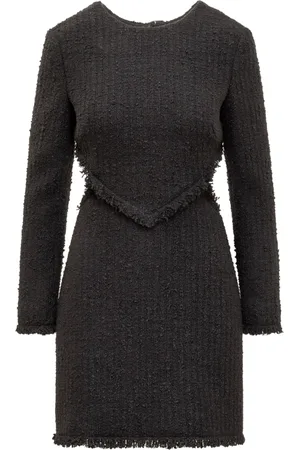 DEL CORE Femme, Robes, Noir, Taille: 34 FR Robe Mini LS