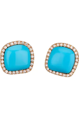 CHANTECLER Femme, Accessoires, Bleu, Taille: ONE Size Boucles d`oreilles Enchanté Or avec 0,40 CT Diamant