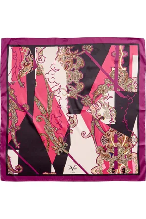 19V69 Italia Femme, Accessoires, Multicolore, Taille: ONE Size Foulard en Polyester Multicolore