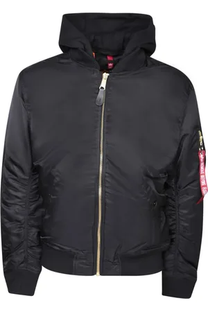 Alpha Industries Homme, Vestes, Noir, Taille: S Détail de broderie à l`arrière