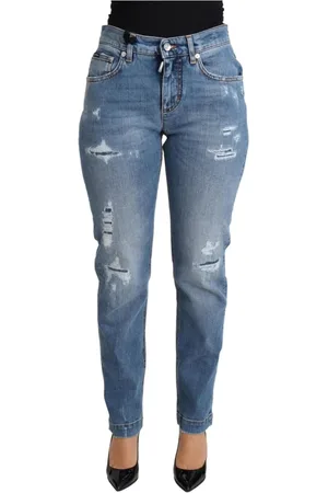 Dolce & Gabbana Femme, Jeans, Bleu, Taille: 34 FR Jean Skinny Taille Haute Bleu