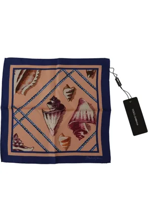 Dolce & Gabbana Homme, Accessoires, Multicolore, Taille: ONE Size Foulard en Soie Imprimé Multicolore