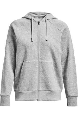 Under Armour Femme, Sweatshirts et sweats à capuche, Gris, Taille: 42 FR Sweat à capuche Rival Fleece avec fermeture éclair intégrale