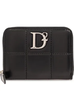 Dsquared2 Femme, Accessoires, Noir, Taille: ONE Size Portefeuille avec Logo