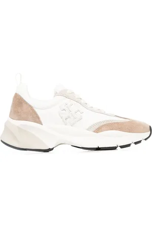 Tory Burch Femme, Chaussures, Blanc, Taille: 40 EU Baskets Élégantes