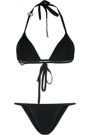 Dolce & Gabbana Femme, Maillots de bain, Noir, Taille: 38 FR Sea Vêtements Ensemble Bikini Triangle