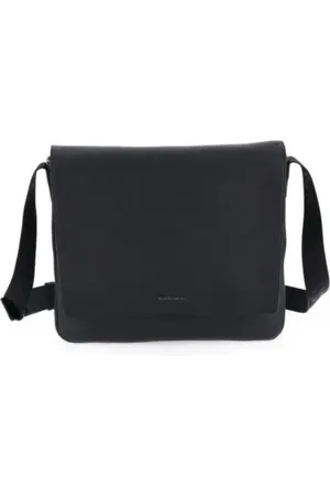 Borbonese Femme, Sacs, Noir, Taille: ONE Size Sac Bandoulière en Cuir Noir