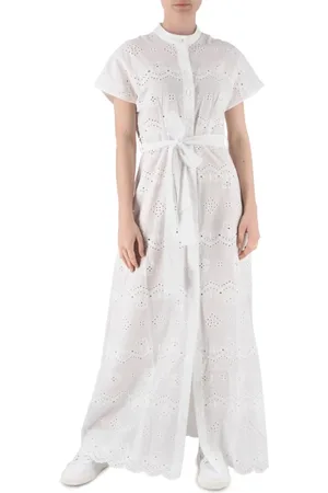 MC2 SAINT BARTH Femme, Robes, Blanc, Taille: 36 FR Day Robe Lounge