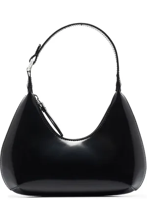 By Far Femme, Sacs, Noir, Taille: ONE Size Sac à Bandoulière en Cuir Semi Vernioir