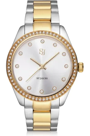Sif Jakobs Femme, Accessoires, Multicolore, Taille: ONE Size Montre Valeria Plaqué Or Bicolore