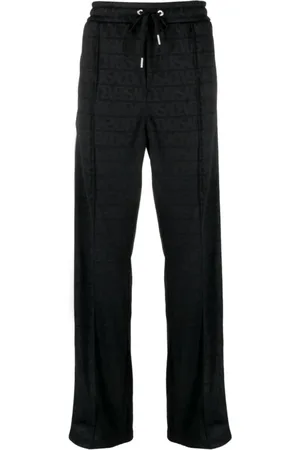 VERSACE Homme, Pantalons, Noir, Taille: S Pantalonoir avec Motif Signature Allover