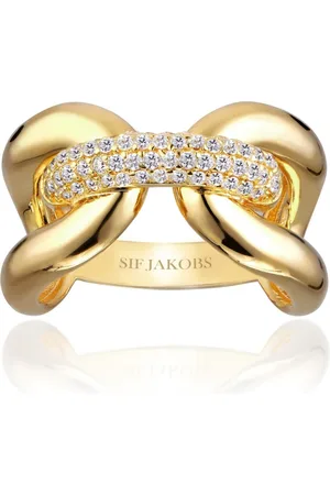 Sif Jakobs Femme, Accessoires, Jaune, Taille: 58 MM Bague Capri Trois Or
