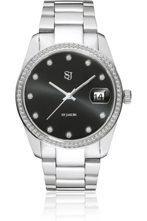 Sif Jakobs Femme, Accessoires, Gris, Taille: ONE Size Montre Aurora en Acier Inoxydable