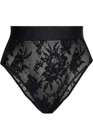 Dolce & Gabbana Femme, Sous-vêtements, Noir, Taille: 40 FR tte Haute en Dentelleoire