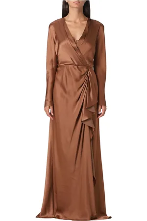 Alberta Ferretti Femme, Robes, Brun, Taille: 40 FR Robe Lounge