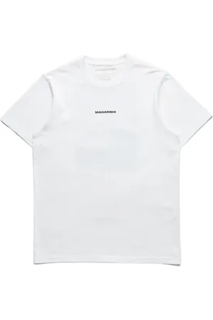 Maharishi Homme, Tops, Blanc, Taille: L LHomme au Masque T-Shirt Graphique