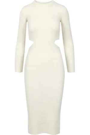 A PAPER KID Femme, Robes, , Taille: 38 FR Robe en Coton avec Col Rond
