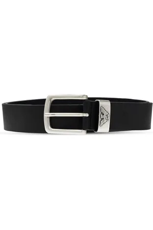 Emporio Armani Homme, Accessoires, Noir, Taille: 95 CM Ceinture en cuir