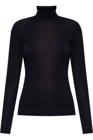 Hanro Femme, Pulls, Noir, Taille: 38 FR Pull à col roulé à manches longues